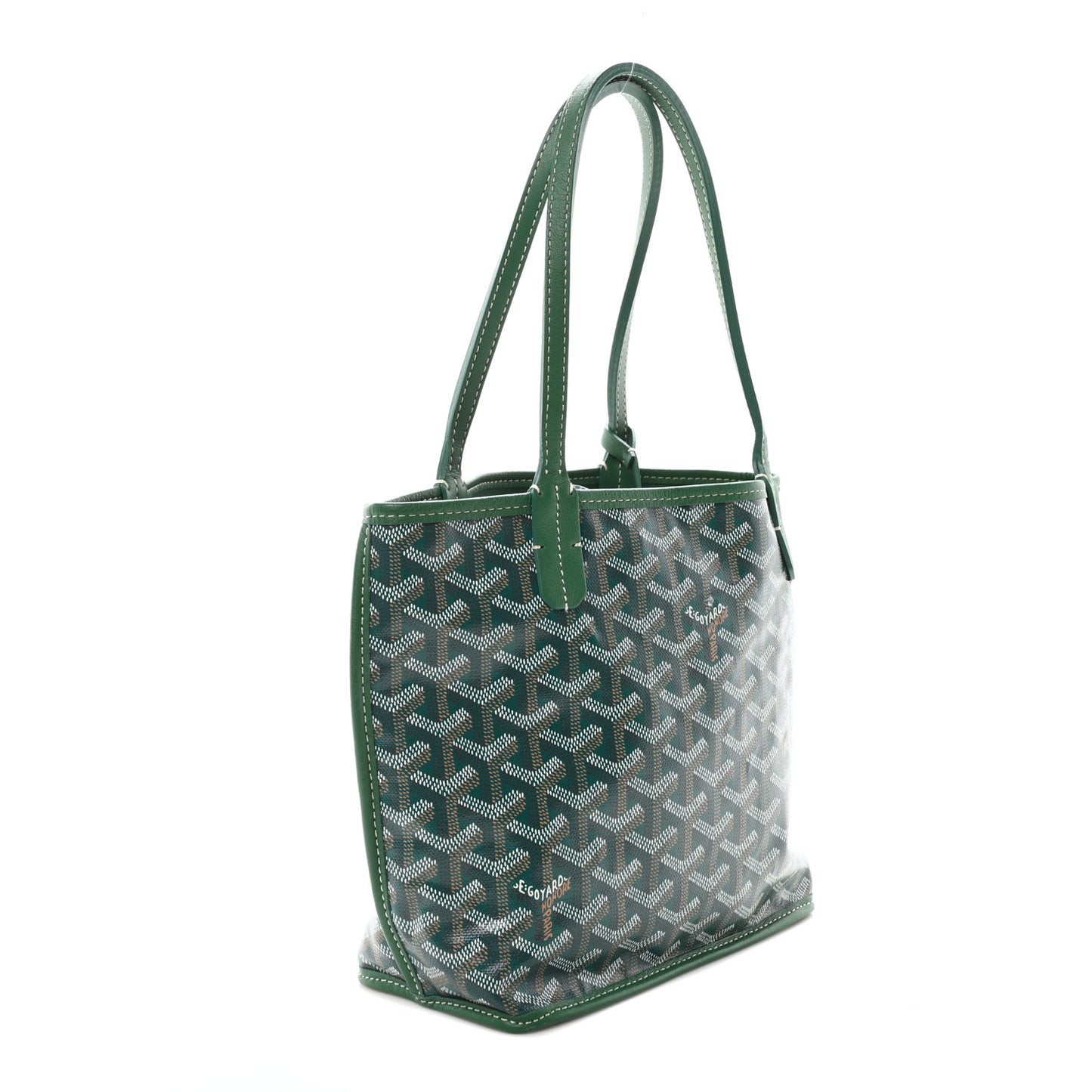 Goyardine Reversible Mini Anjou Green