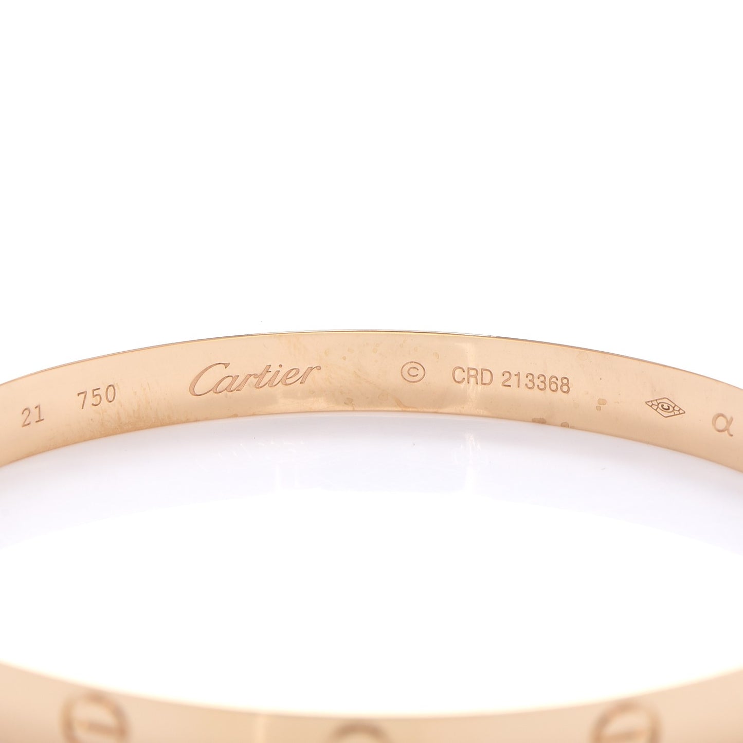 18K Yellow Gold LOVE Bracelet 21