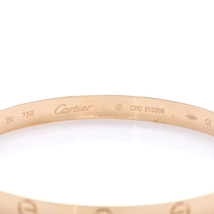 Cartier 18K Yellow Gold LOVE Bracelet 21 5 of 10
