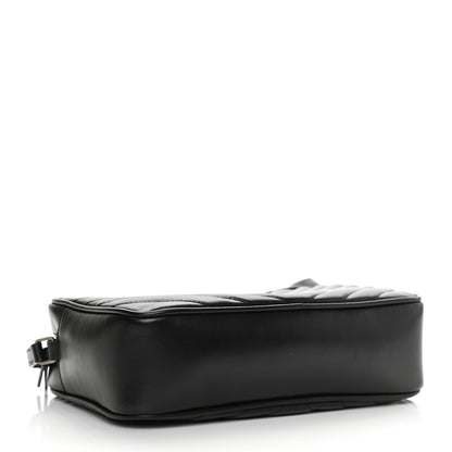 Saint Laurent Calfskin Matelasse Monogram Lou Camera Bag Black 4 of 10