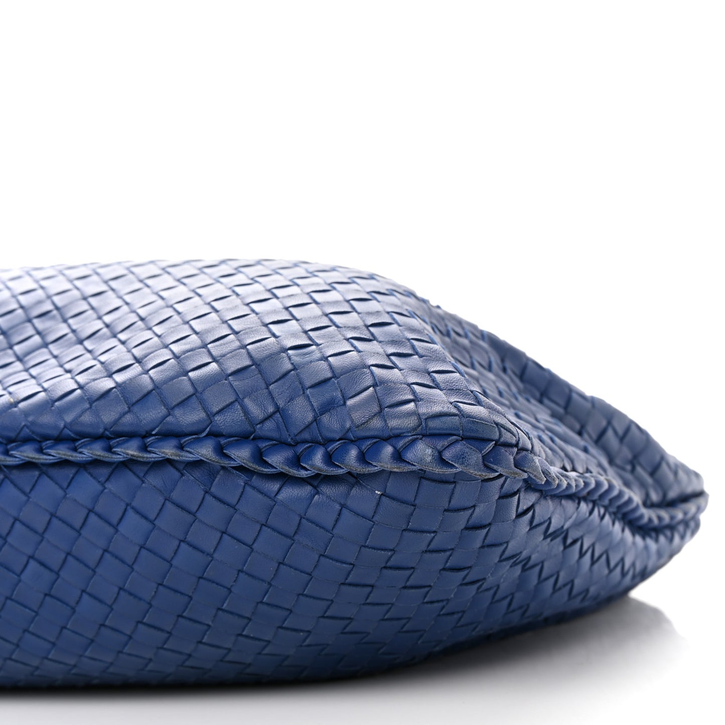 Nappa Intrecciato Large Veneta Hobo Baltic Blue