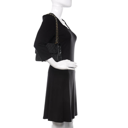 Chanel Lambskin Quilted Small Double Flap Black 2 of 14