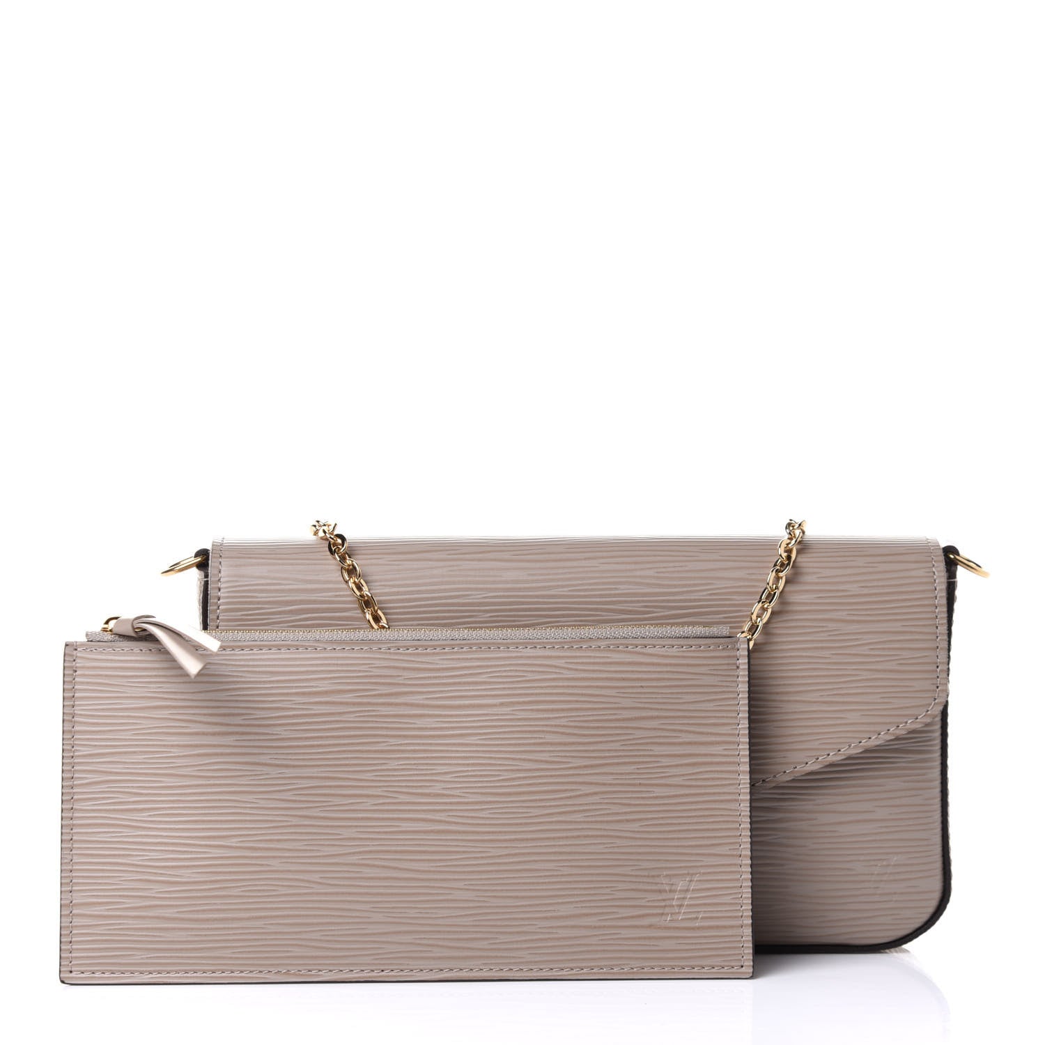 Louis Vuitton Epi Felicie Pochette Chain Wallet Galet 5 of 13