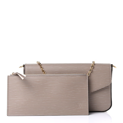 Louis Vuitton Epi Felicie Pochette Chain Wallet Galet 5 of 13