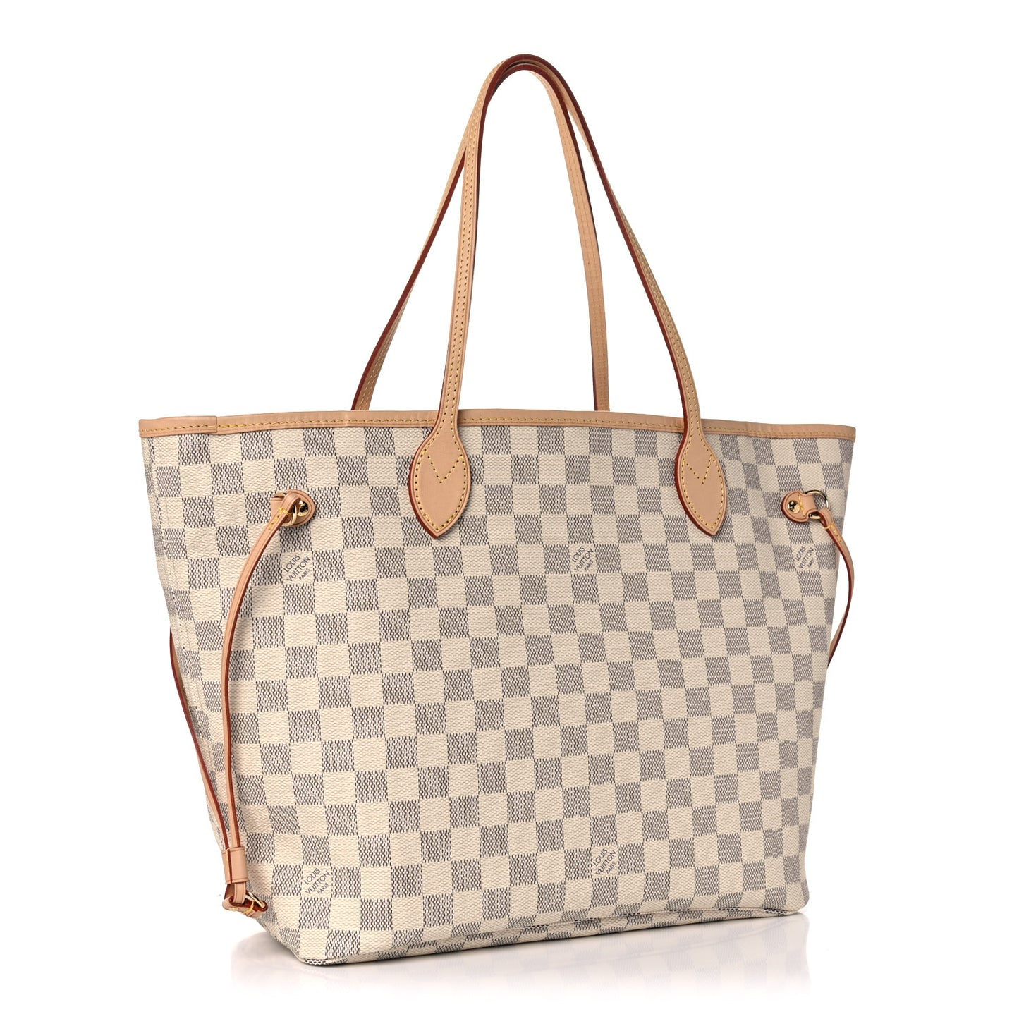 Damier Azur Neo Neverfull MM Rose Ballerine