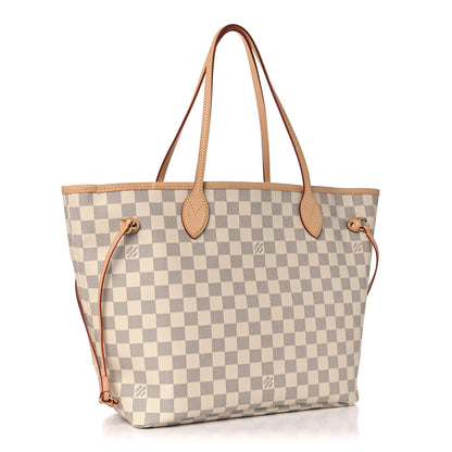 Louis Vuitton Damier Azur Neo Neverfull MM Rose Ballerine 3 of 9