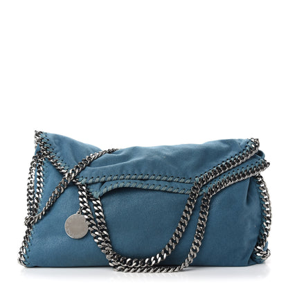 Stella McCartney Shaggy Deer Falabella Fold Over Tote Blue 1 of 9