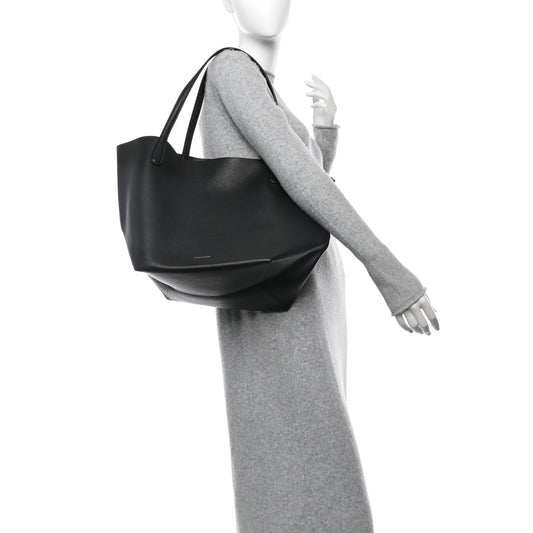 Supple Calfskin Everyday Soft Tote Black