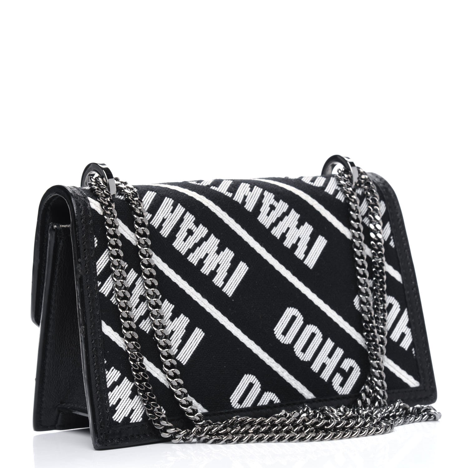 Jimmy Choo Nylon I Want Choo Logo Crossbody Bag Black 2 of 4
