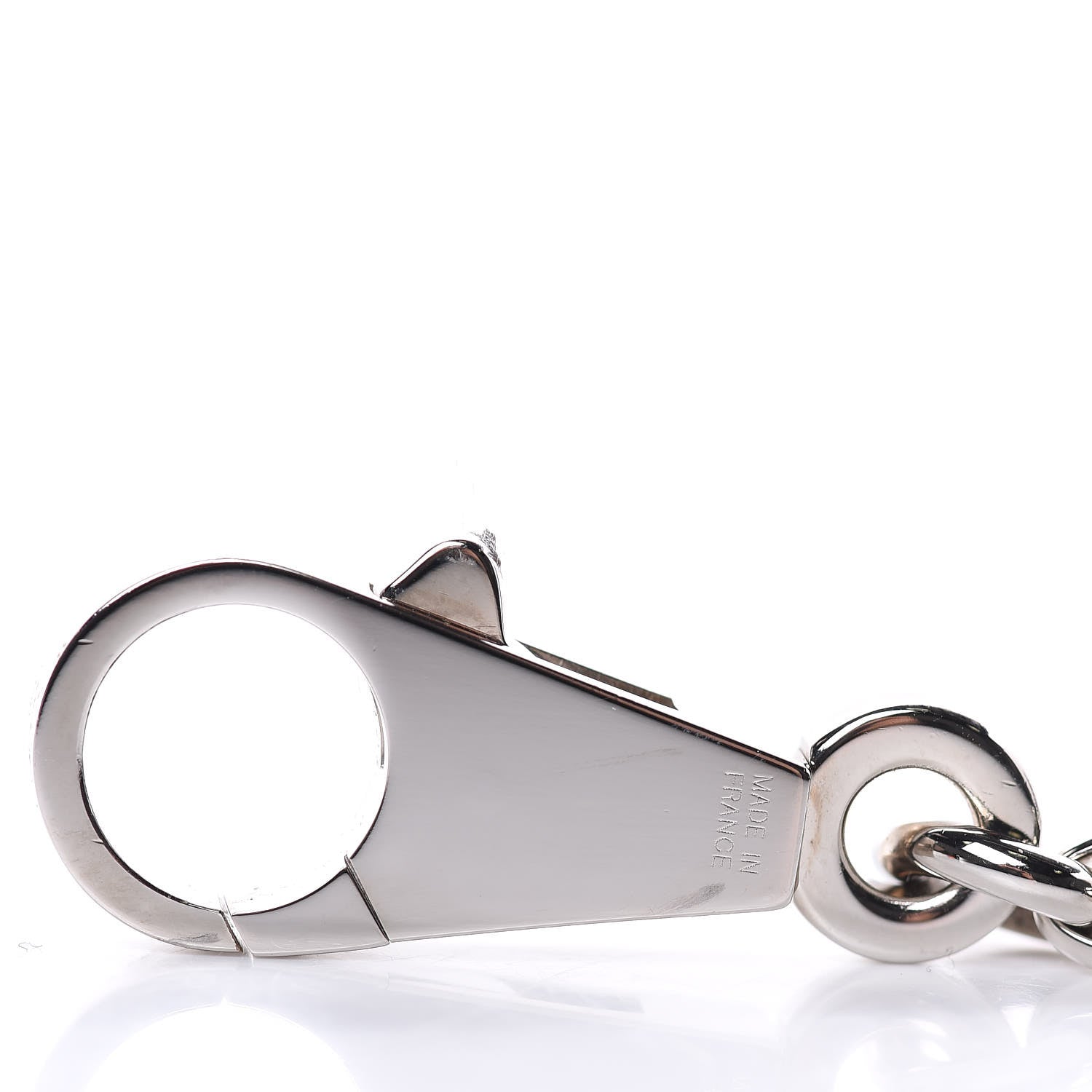 Hermes Palladium Olga Bag Charm Silver 2 of 3