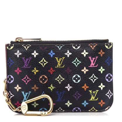 Louis Vuitton Monogram Multicolor Key Pouch Black Grenade 1 of 7