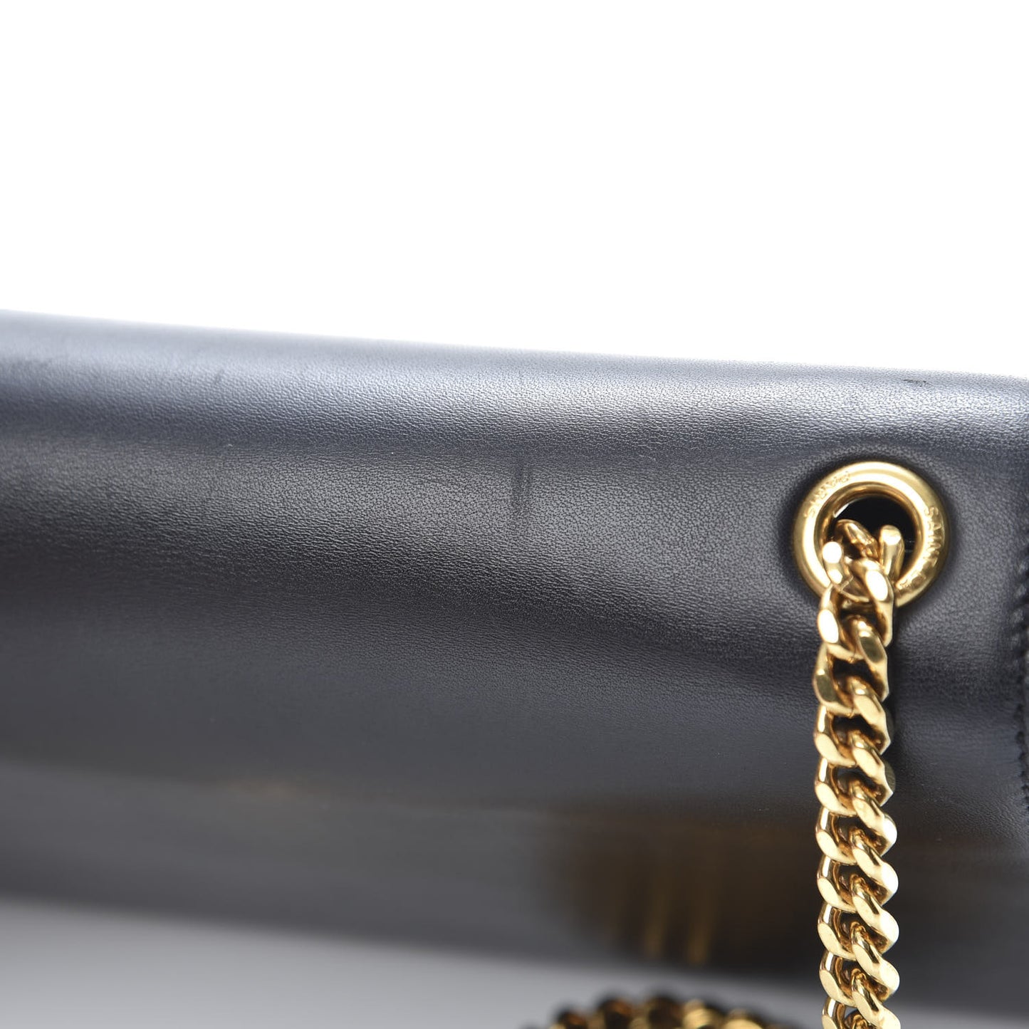 Smooth Calfskin Medium Classic Monogram Kate Tassel Satchel Black