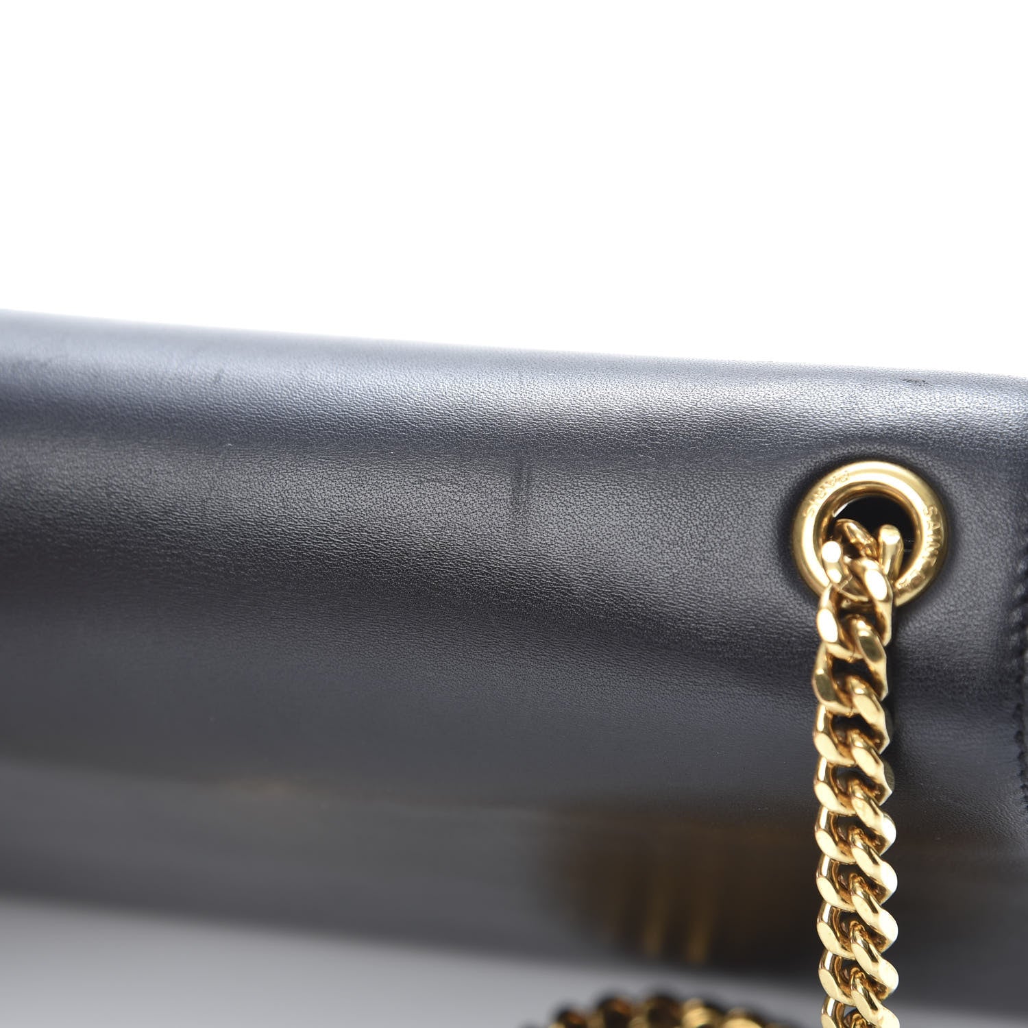 Saint Laurent Smooth Calfskin Medium Classic Monogram Kate Tassel Satchel Black 18 of 19