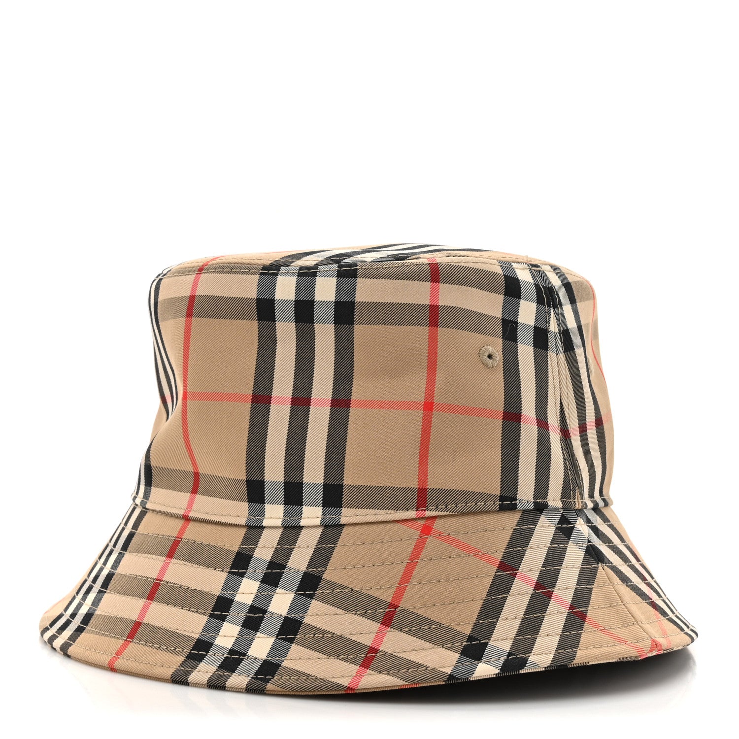 Burberry Technical Cotton Vintage Check Bucket Hat L Archive Beige 1 of 9