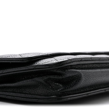 Chanel Caviar Quilted Wallet On Chain WOC Black 10 of 14