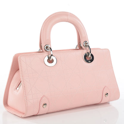 Christian Dior Calfskin Cannage Stitched Small East West Lady Dior Pink 3 of 7