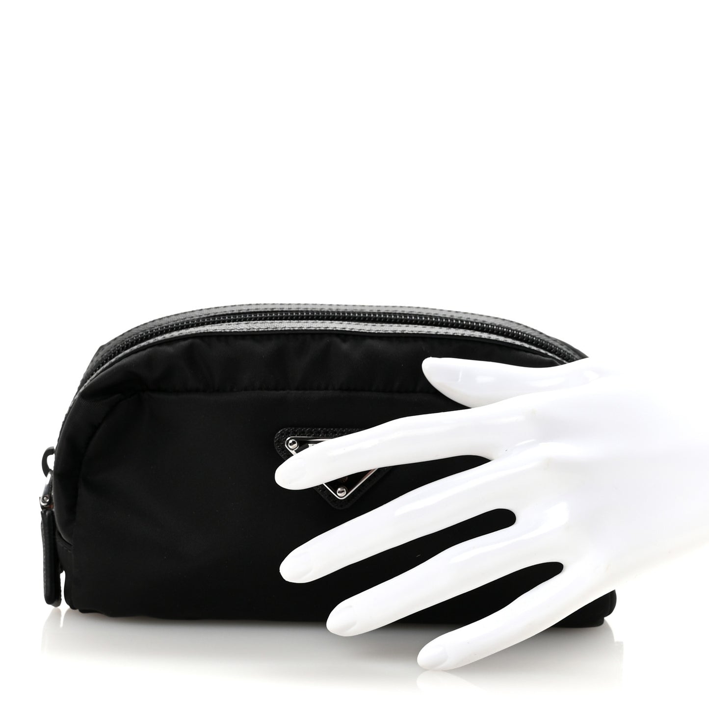 Nylon Vela Cosmetic Pouch Black