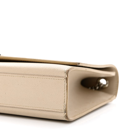 Saint Laurent Grain De Poudre Medium Classic Monogram Kate Satchel Sable Beige 11 of 14