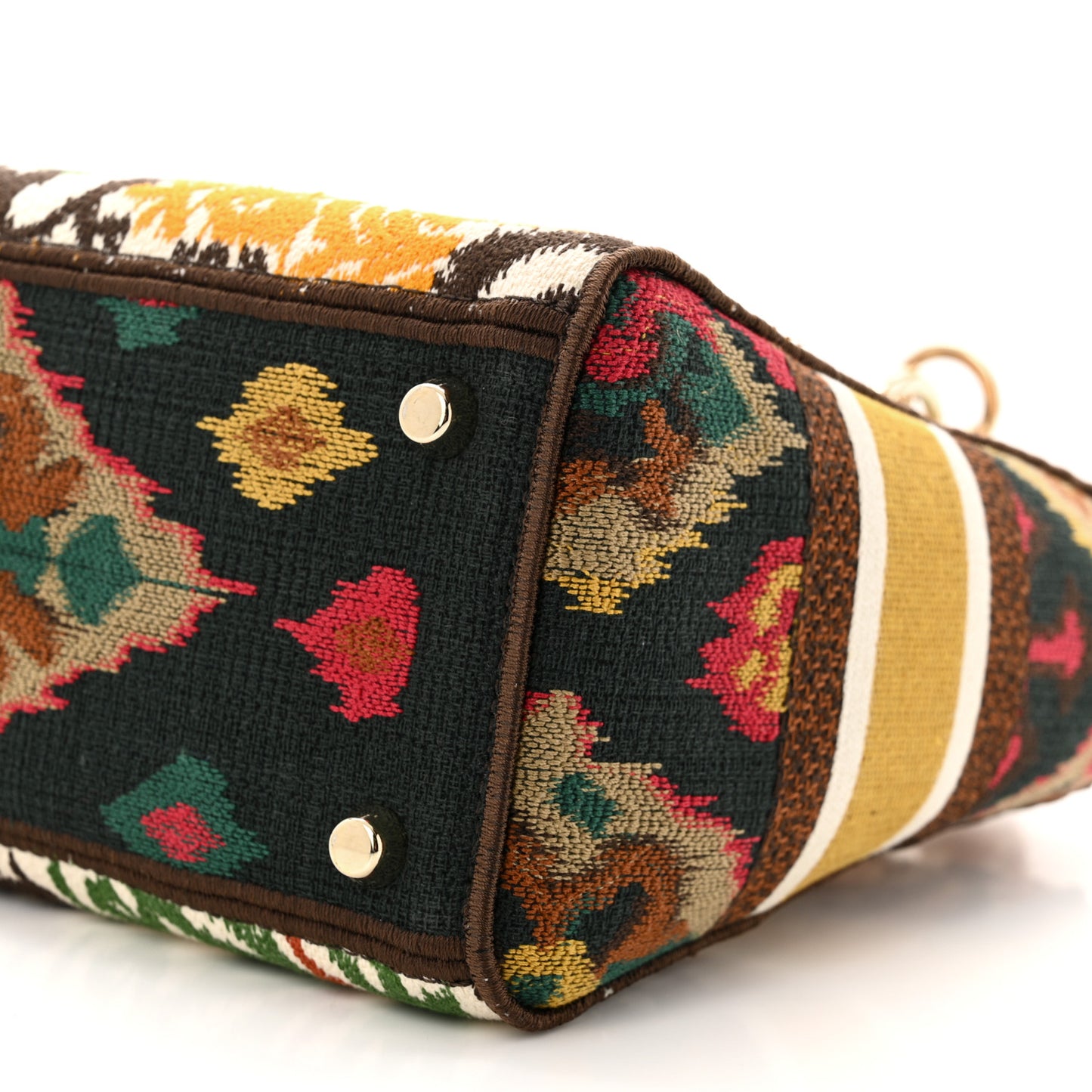 Canvas Embroidered Paisley Medium Lady D-Lite Multicolor