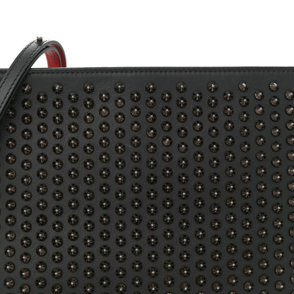 Christian Louboutin Calfskin Studded Loubiposh Clutch Black 8 of 11
