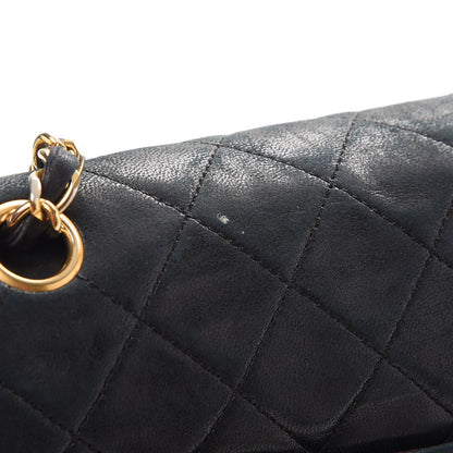 Chanel Lambskin Quilted Medium Double Flap Black 16 of 20