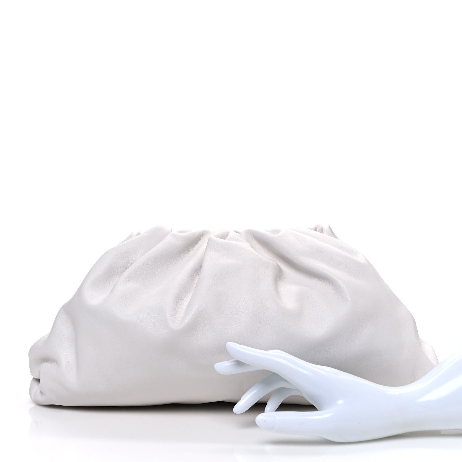 Bottega Veneta Smooth Butter Calf The Pouch Oversized Clutch Mist 2 of 10