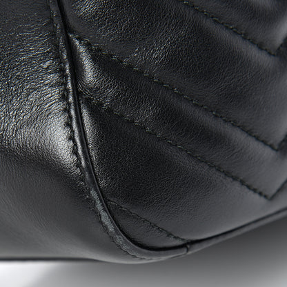 Gucci Calfskin Matelasse GG Marmont Dome Backpack Black 14 of 16