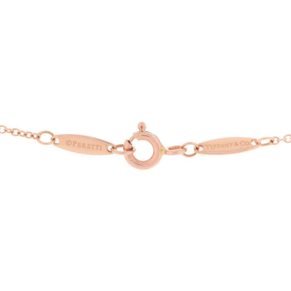 Tiffany 18K Rose Gold Diamond .21ct Elsa Peretti Diamonds by the Yard Pendant Necklace 6 of 6