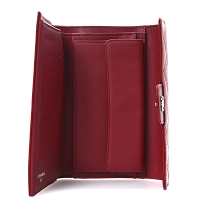 Chanel Caviar Quilted Large Flap Wallet Red 5 of 12