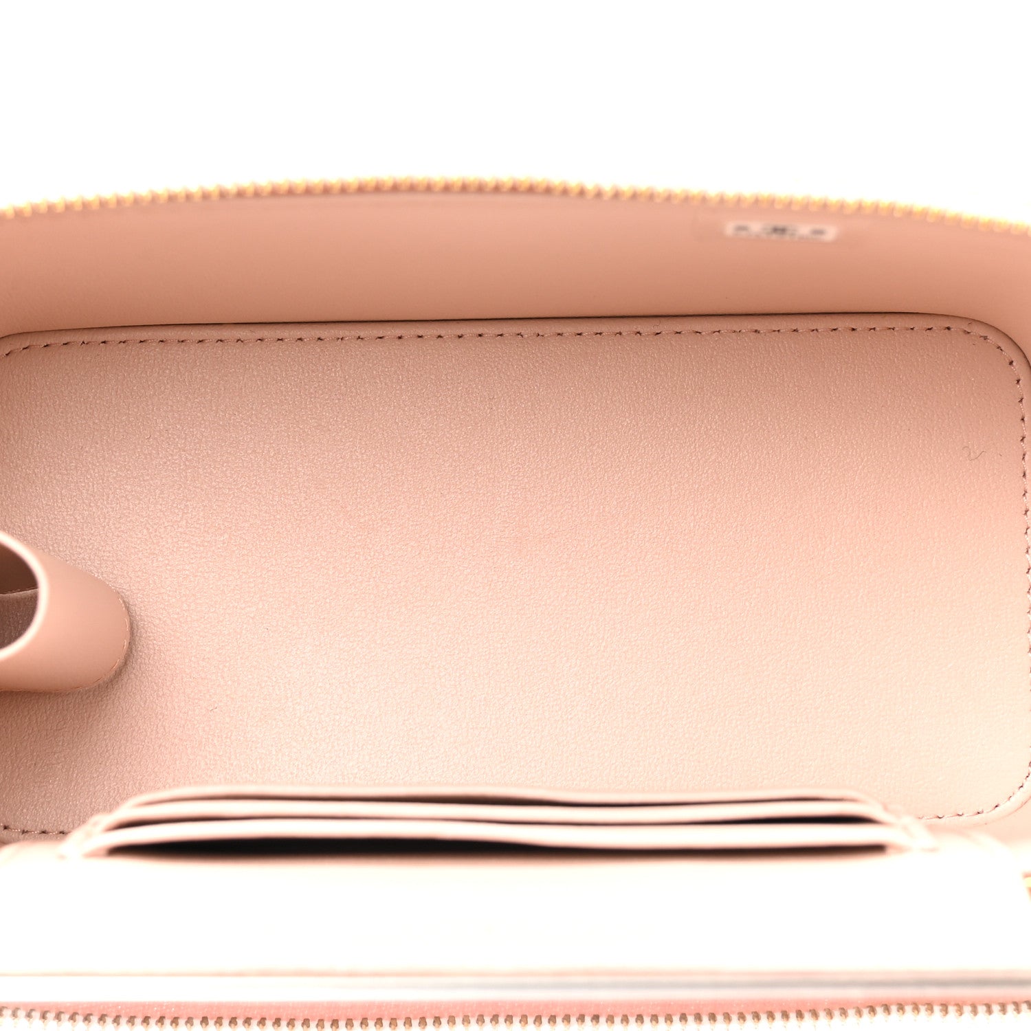 Chanel Lambskin Quilted Golden Links Top Handle Vanity Case With Chain Light Pink 5 of 12