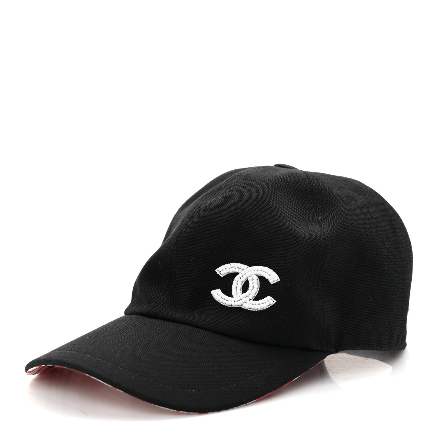 Cotton Beaded CC Cap Hat Black