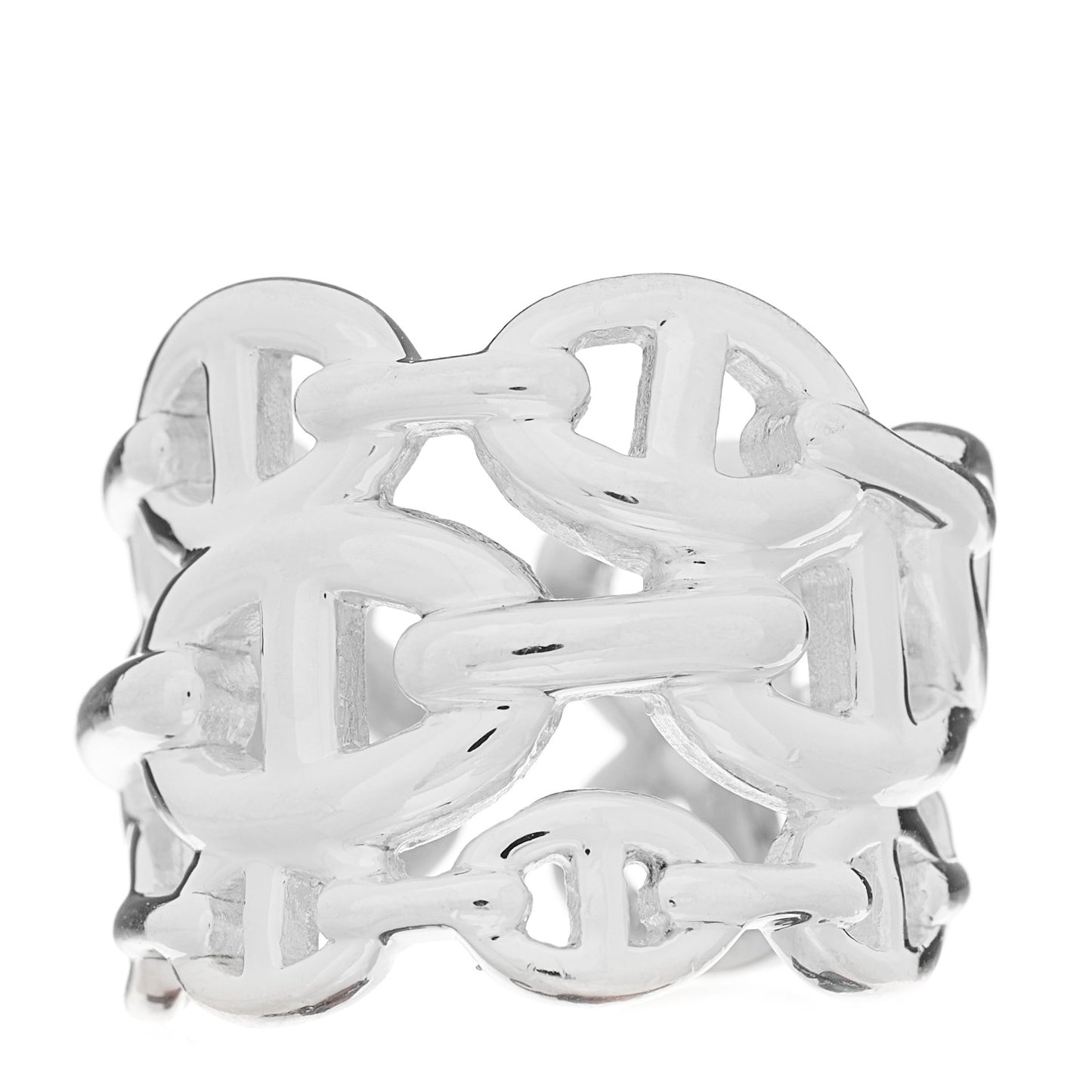 Sterling Silver GM Chaine d'Ancre Enchainee Band Ring 55 7.25