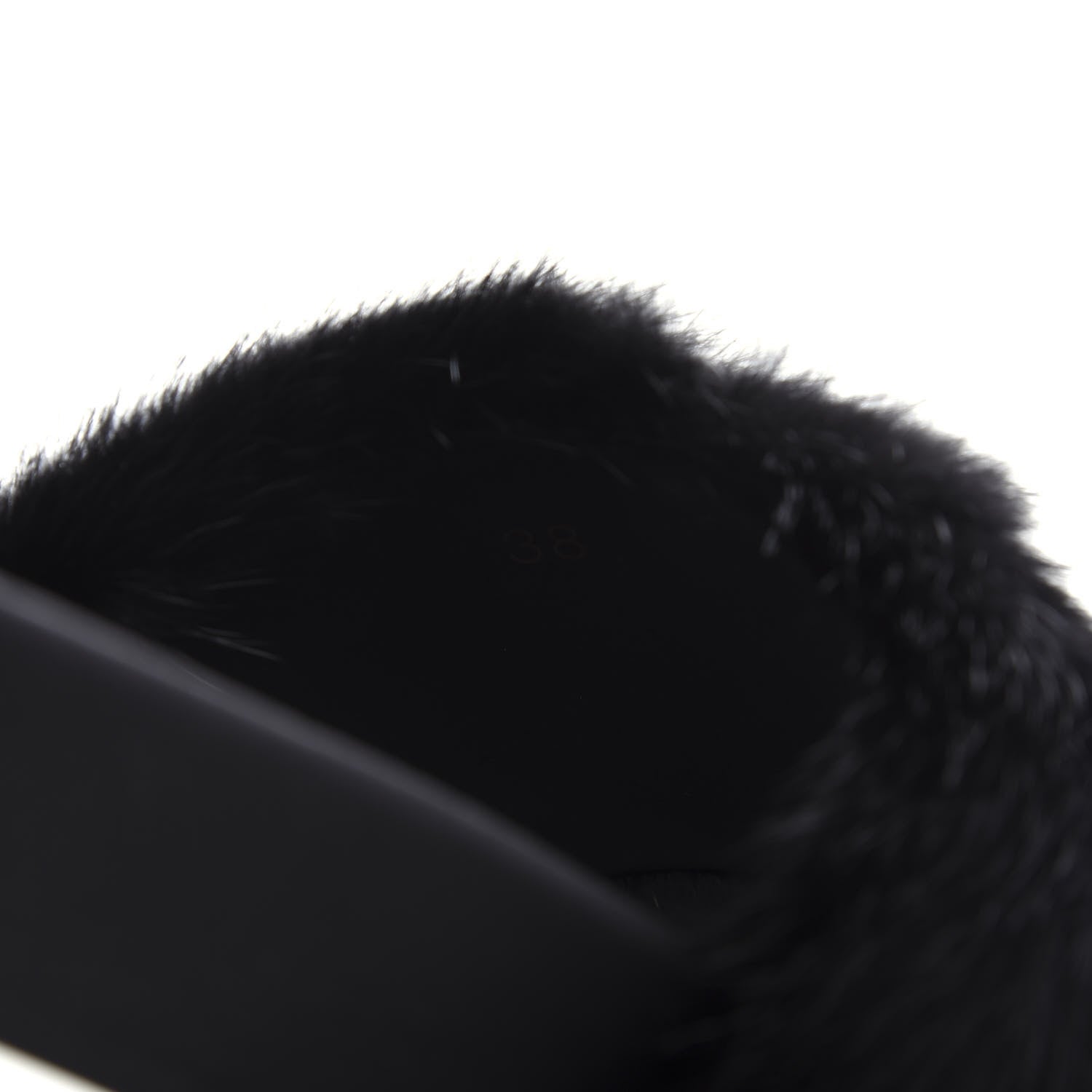 Givenchy Mink Rubber Slide Sandals 38 Black 10 of 11
