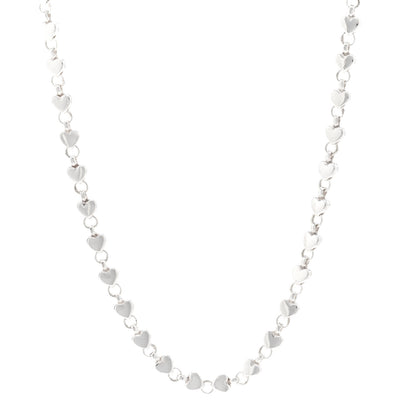 Tiffany Sterling Silver Heart Link Necklace 1 of 4
