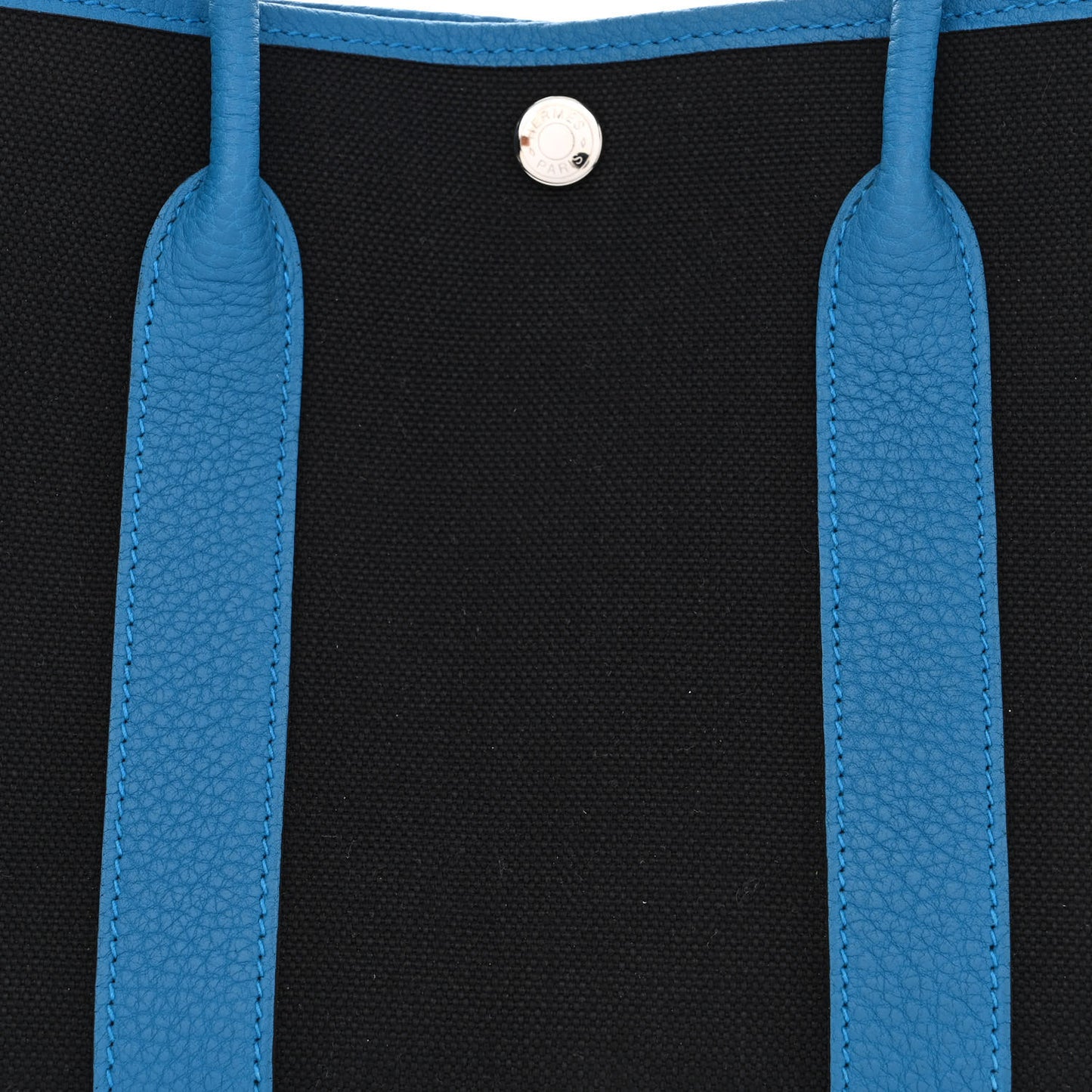 Toile Negonda Garden Party Tote 30 TPM Black Bleu Zanzibar