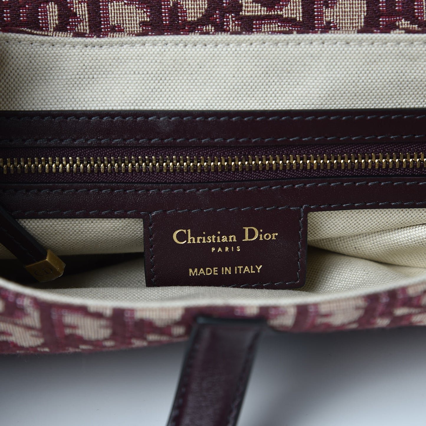 Oblique Saddle Bag Burgundy