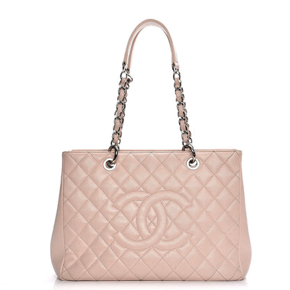 Chanel Caviar Quilted Grand Shopping Tote GST Light Pink 1 of 15