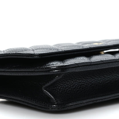 Chanel Caviar Quilted Wallet on Chain WOC Black 8 of 9