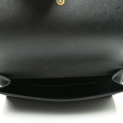 Saint Laurent Calfskin Monogram Large Belle De Jour Clutch Black 5 of 7