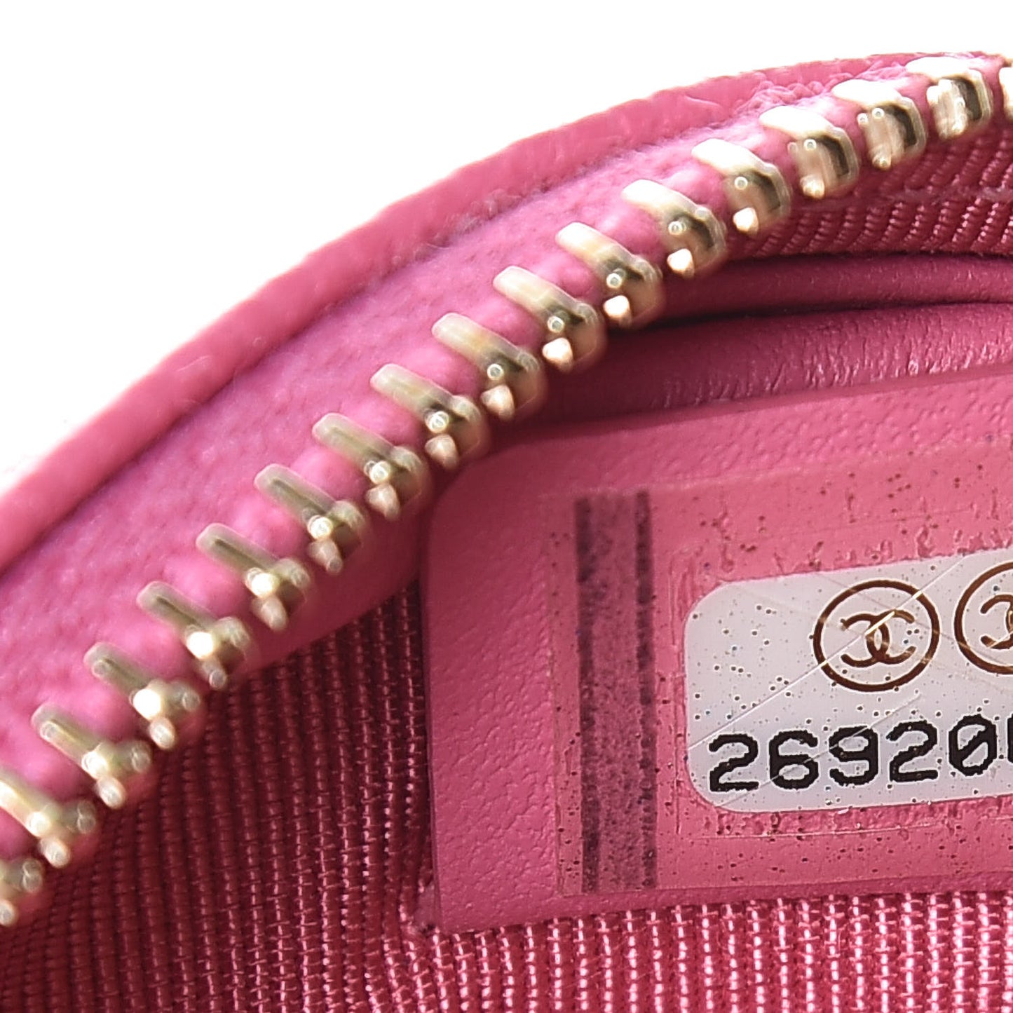 Caviar Quilted Zip Around Classic Coin Purse Pink