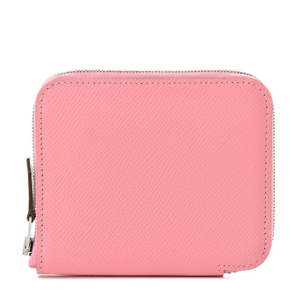 Hermes Epsom Silk'in Compact Wallet Rose Confetti 1 of 7