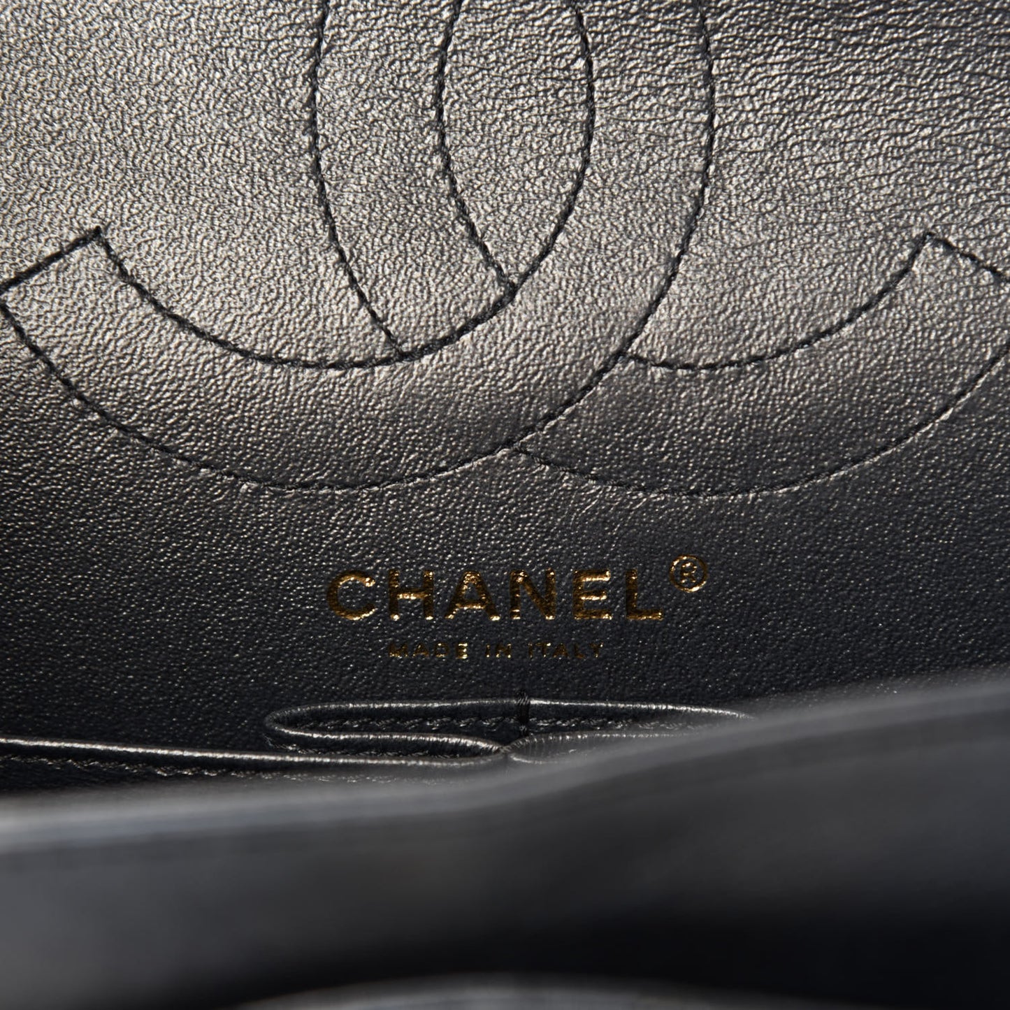Metallic Calfskin Quilted 2.55 Reissue 226 Flap Charcoal