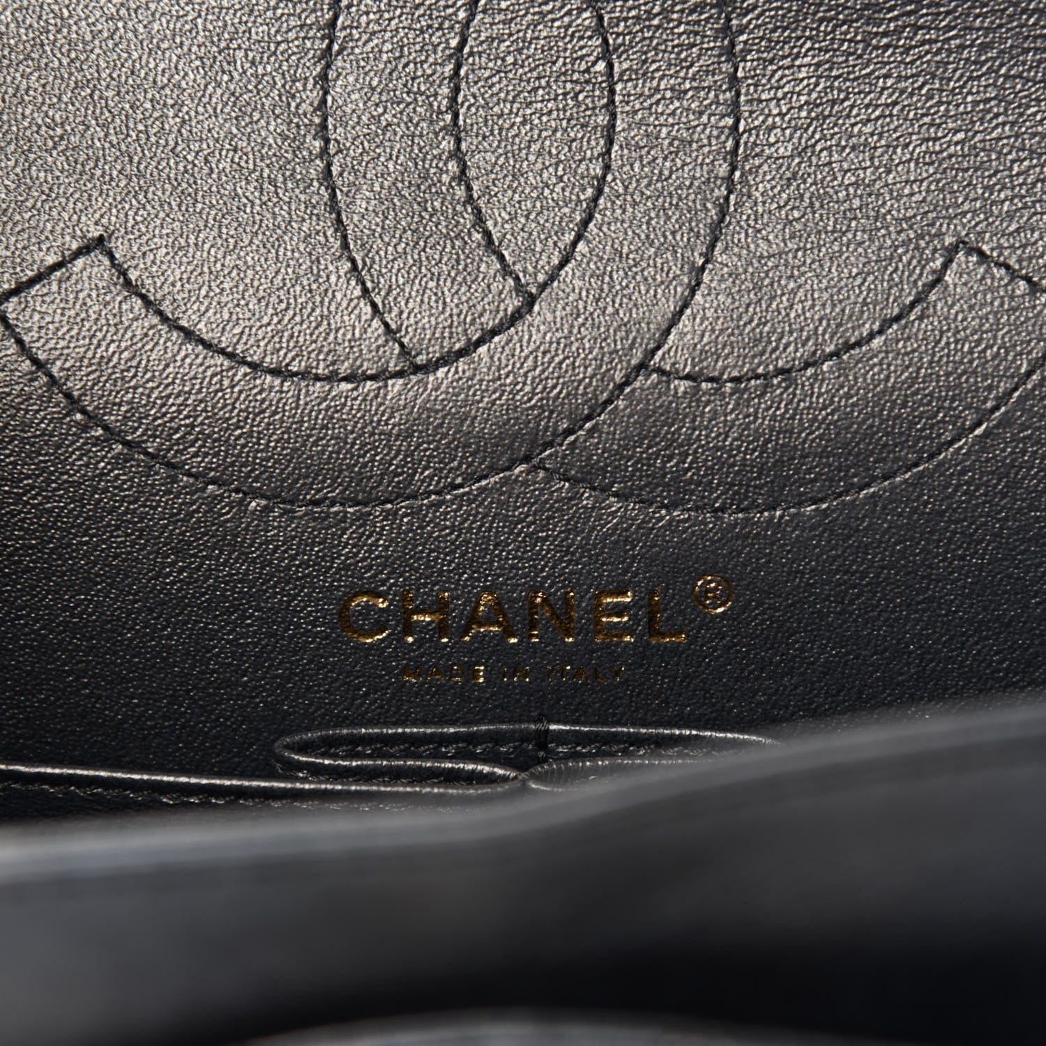 Chanel Metallic Calfskin Quilted 2.55 Reissue 226 Flap Charcoal 15 of 17