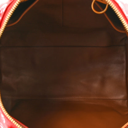 Louis Vuitton LOUIS VUITTON Calfskin Monogram Speedy P9 Bandouliere 40 Red 7 of 14