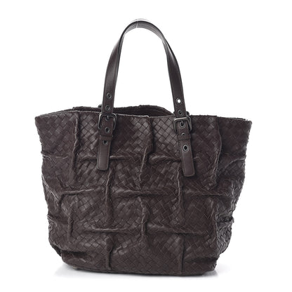 Bottega Veneta Nappa Intrecciato Pleated Tote Ebano 1 of 9