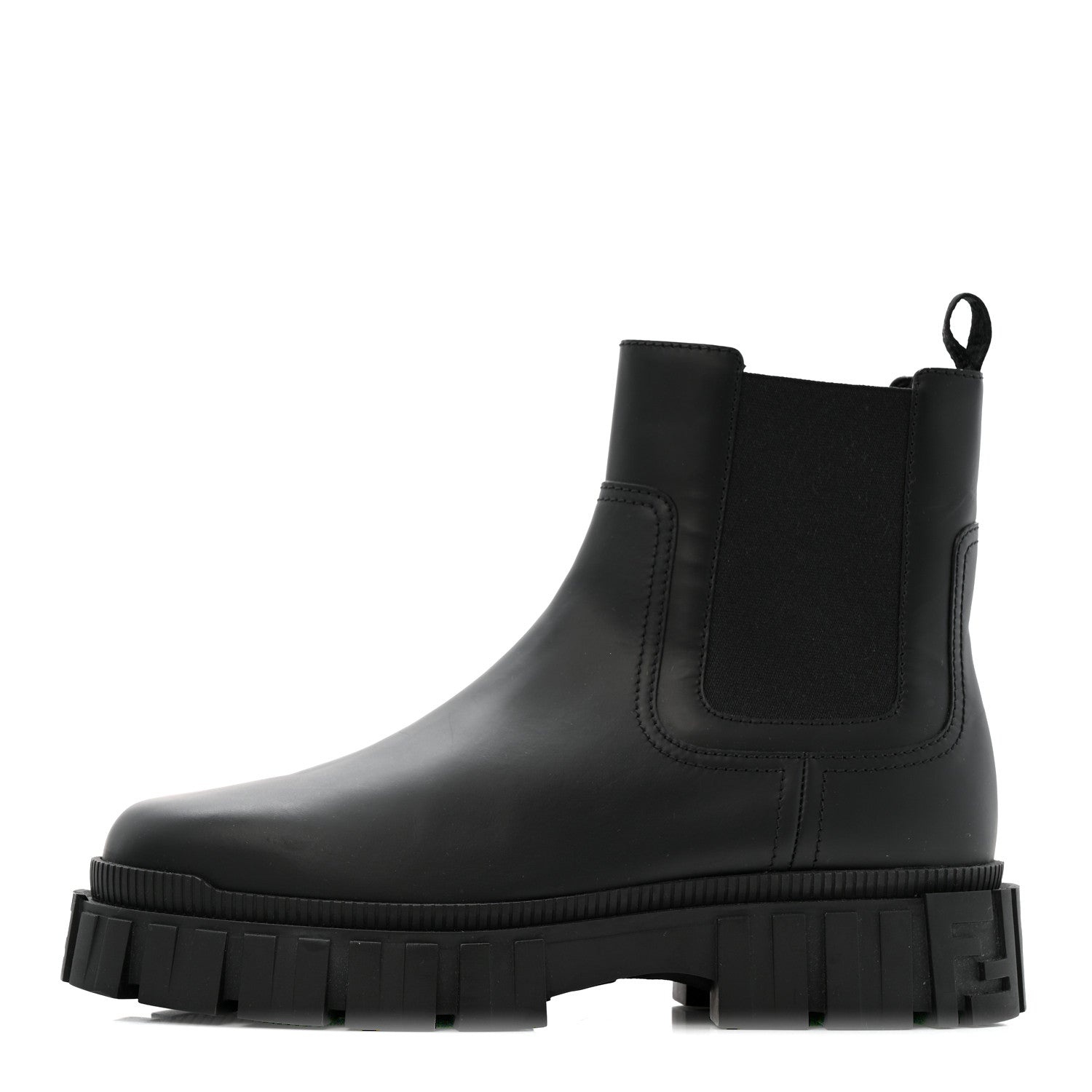 Fendi Calfskin Rubber Fendi Force Chelsea Boots 42 Black 1 of 9
