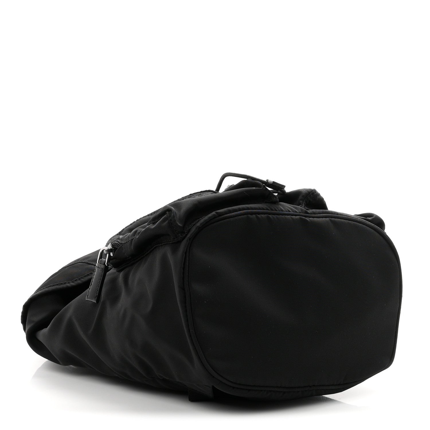 Prada Tessuto Nylon Vela Small Double Buckle Backpack Black 3 of 9