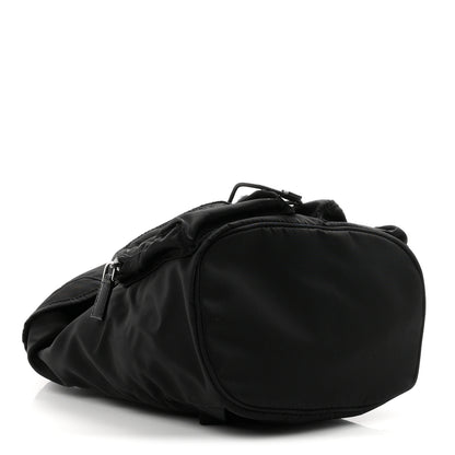 Prada Tessuto Nylon Vela Small Double Buckle Backpack Black 3 of 9
