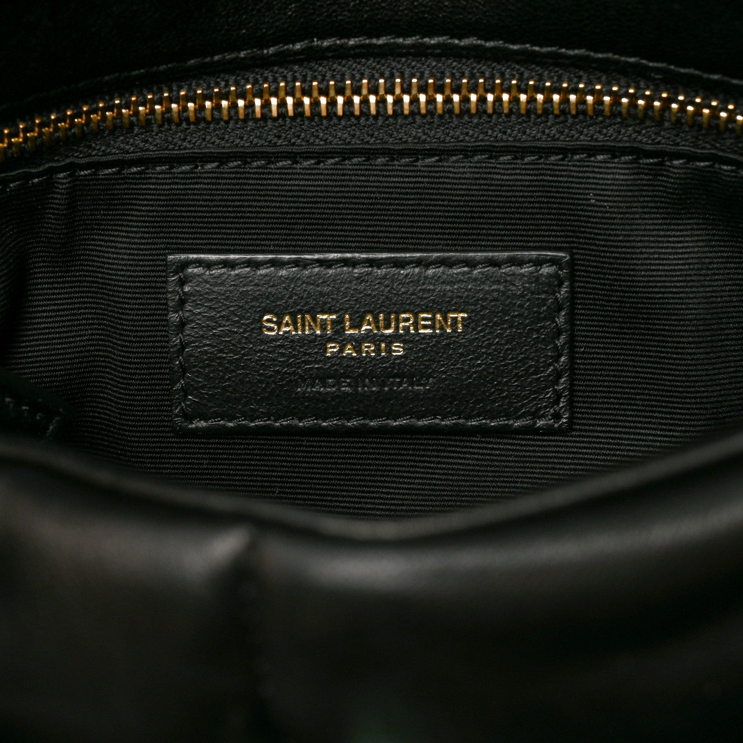Saint Laurent Lambskin Quilted Small Loulou Puffer Monogram Chain Satchel Black 6 of 11