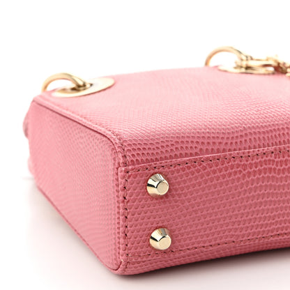 Christian Dior Lizard Micro Lady Dior Pink 9 of 9